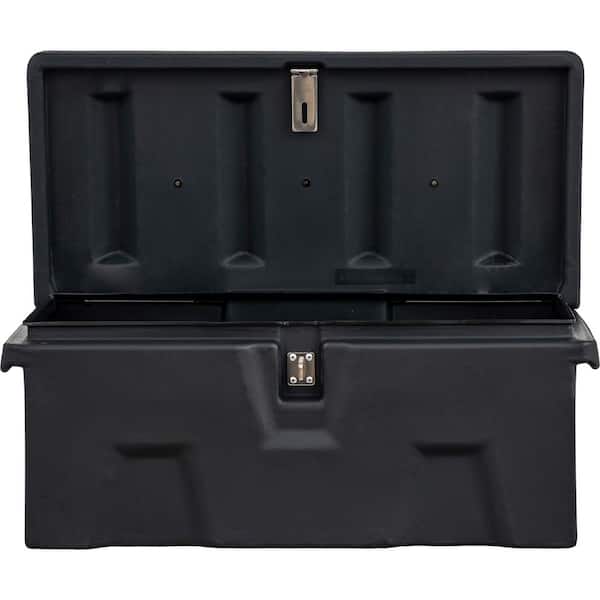 13.5 in. x 15 in. x 32 in. Matte Black Plastic All-Purpose Truck Tool Box Chest