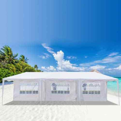 Winado Canopy Tent 102"X360"X120"<wbr/>Collapsible Steel Tube Water-Resistan<wbr/>t, White