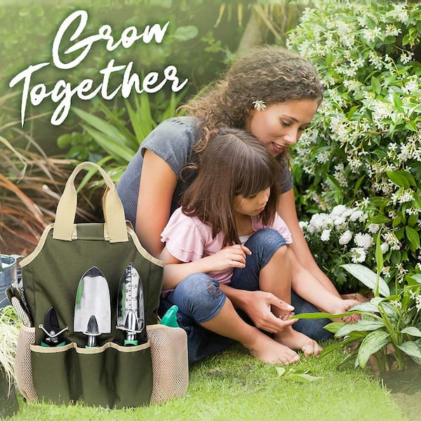 10-Piece Heavy-Duty Garden Tool Set (Green) garden tool set