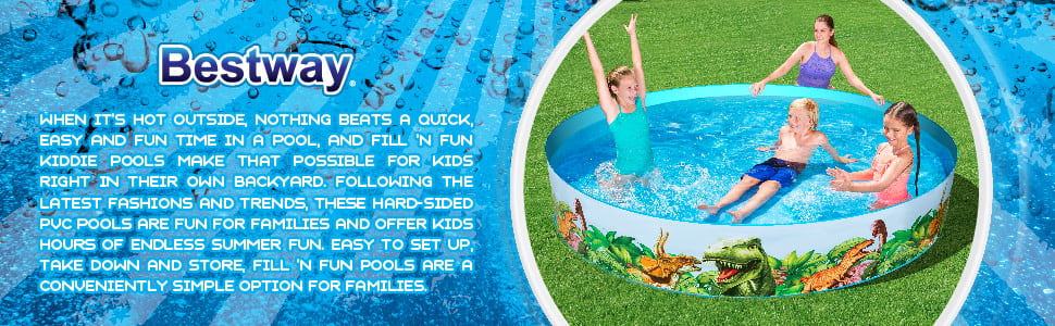H2ogo! 8ft Fill`n Fun Pool, Easy-Set Pools, Round