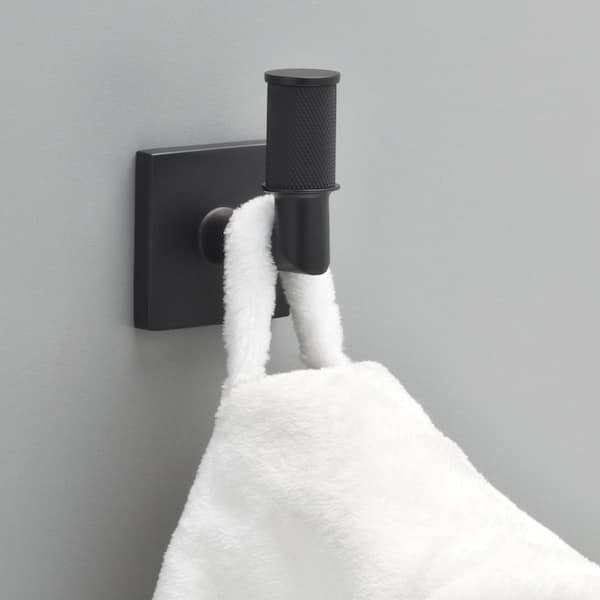 Averland Single Towel Hook Bath Hardware Accessory in Matte Black
