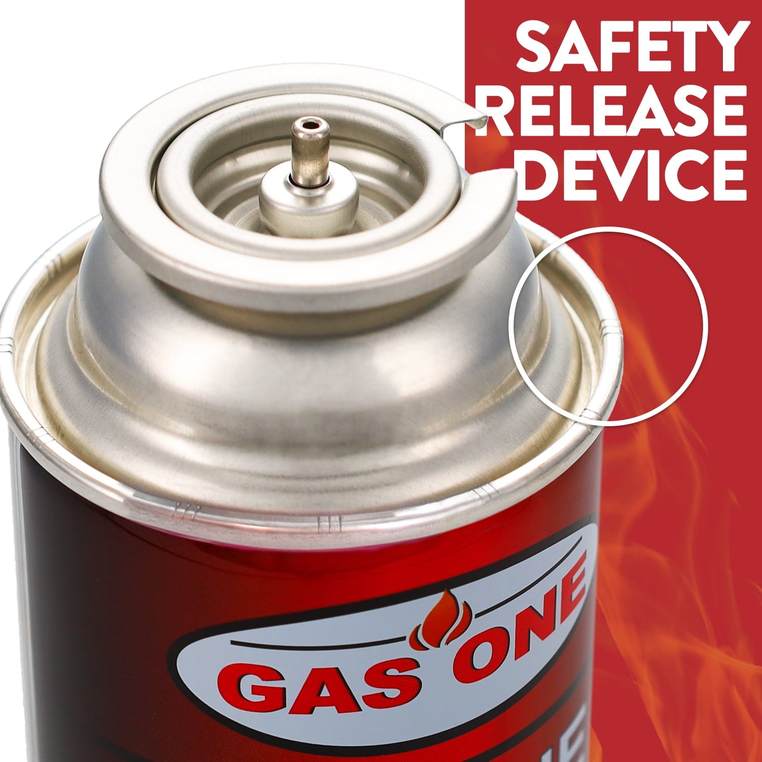 New 8 oz. Butane Fuel Canister Cartridge with Safety Release Device (8-Pack)