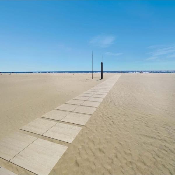 Sample - Foresta White 8 in. x 8 in. x 0.75 in. Porcelain Paver