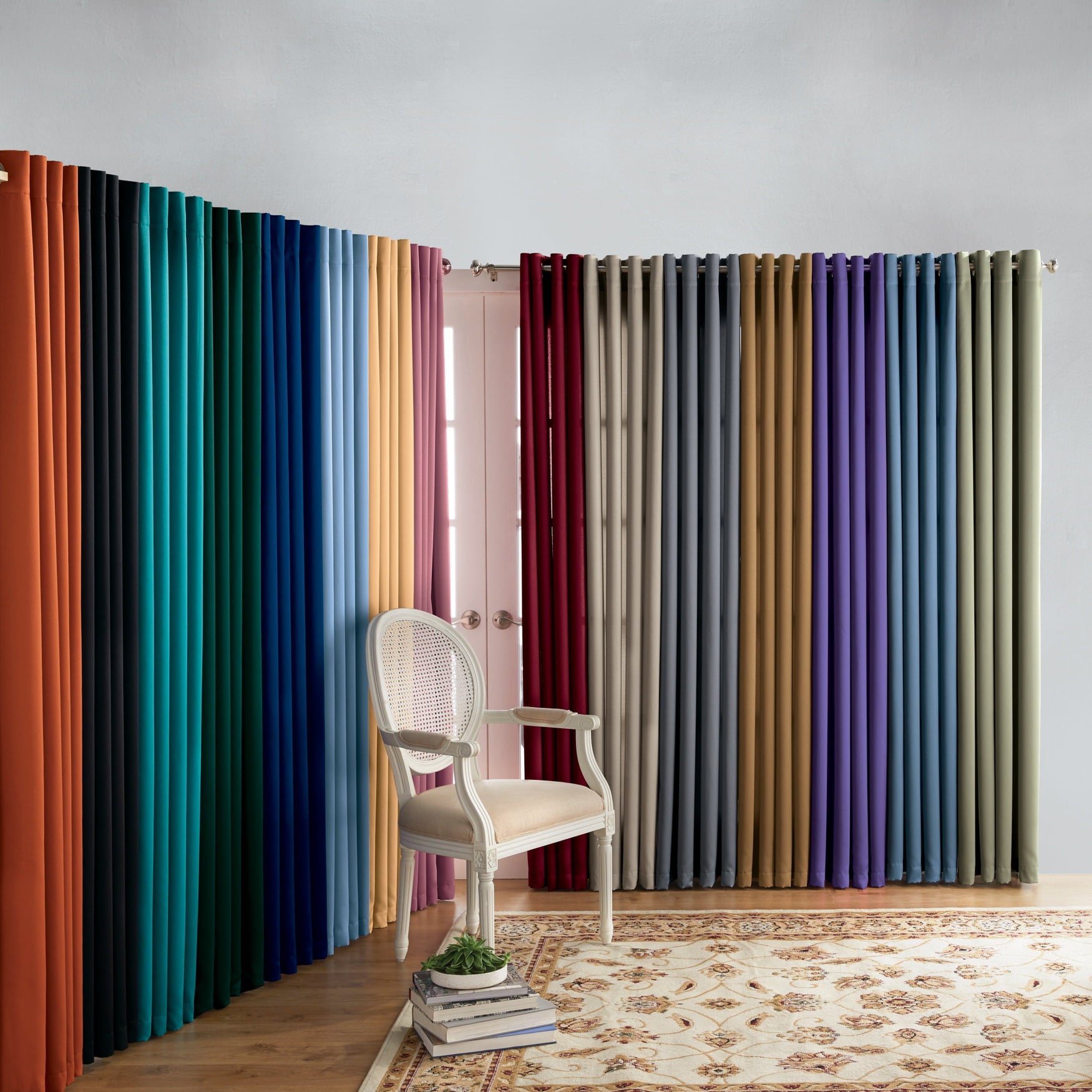 Brylanehome  Room-Darkening Grommet Panel - 54I W 84I L, Pewter Window Curtain