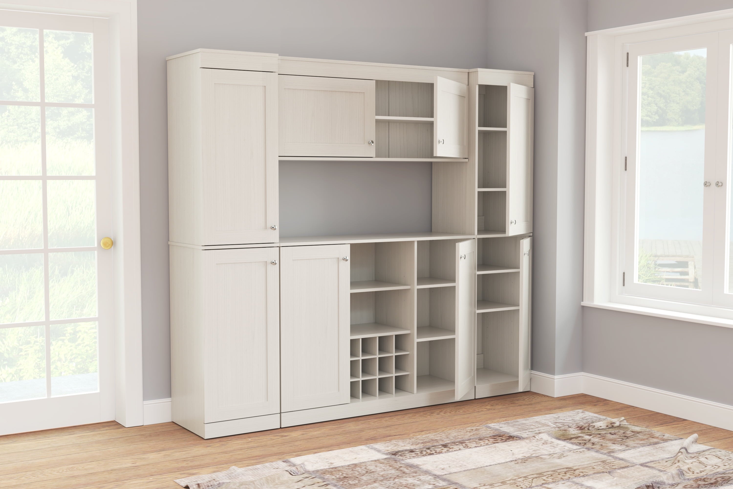 Inval Shaker 4-Piece Laminate Kitchen Cabinet System 79