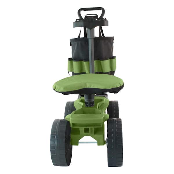 Wheelie Scoot with Tool Toter Handle, Bucket and Comfort Cushion