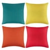 TOPCHANCE Pack of 4 Decorative Throw Pillow Covers 18x18 Inch Outdoor Waterproof Throw Pillow Cases for Patio Garden Balcony Sofa Chairs Bedroom Living Room,Red