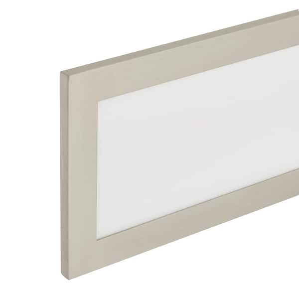 Straston 24 in. 1-Light Brush Nickel LED Adjustable Bathroom Vanity Light