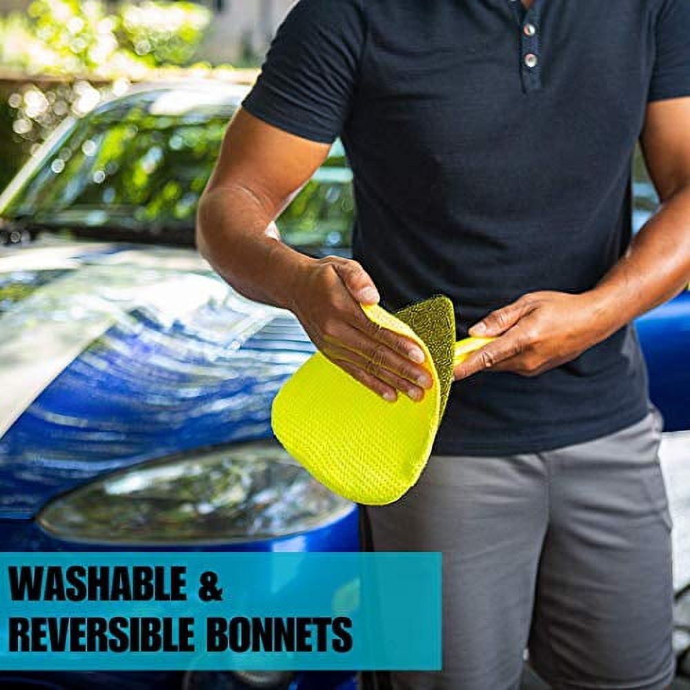 Invisible Glass 99050 Reach and Clean Tool Combo Kit with Windshield Wand Cleaning Tool for Hard to Reach Places Premium Trigger Glass and Window Cleaner for Auto and Home, Yellow