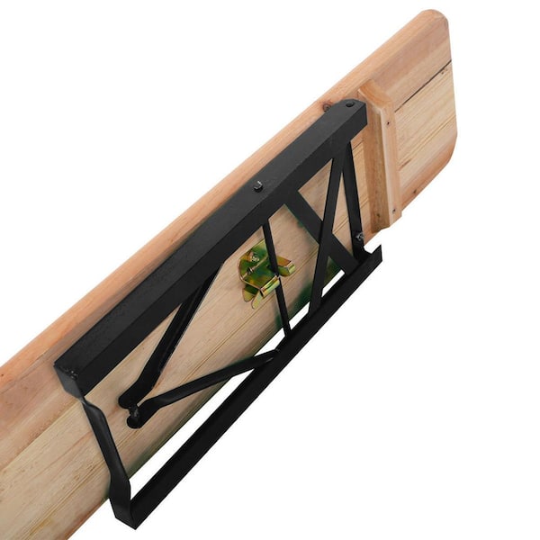 Black Wood Picnic Table with Extension