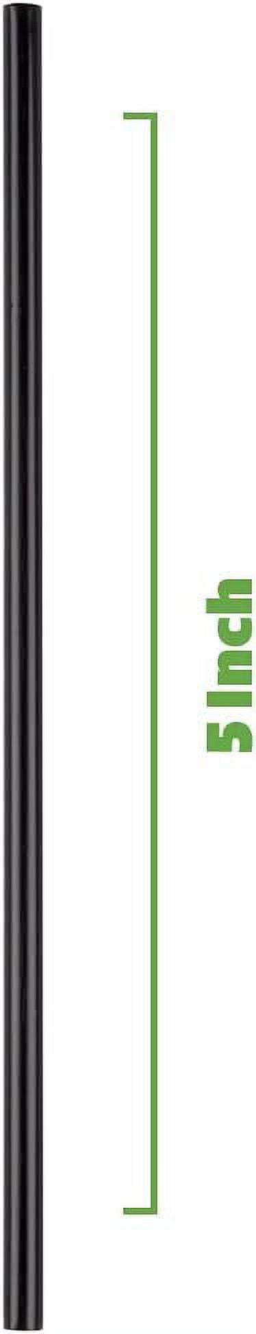 Comfy Package 5” Coffee Straws Stirring Sticks Drink Stirrers Cocktail, Black 2000-Pack