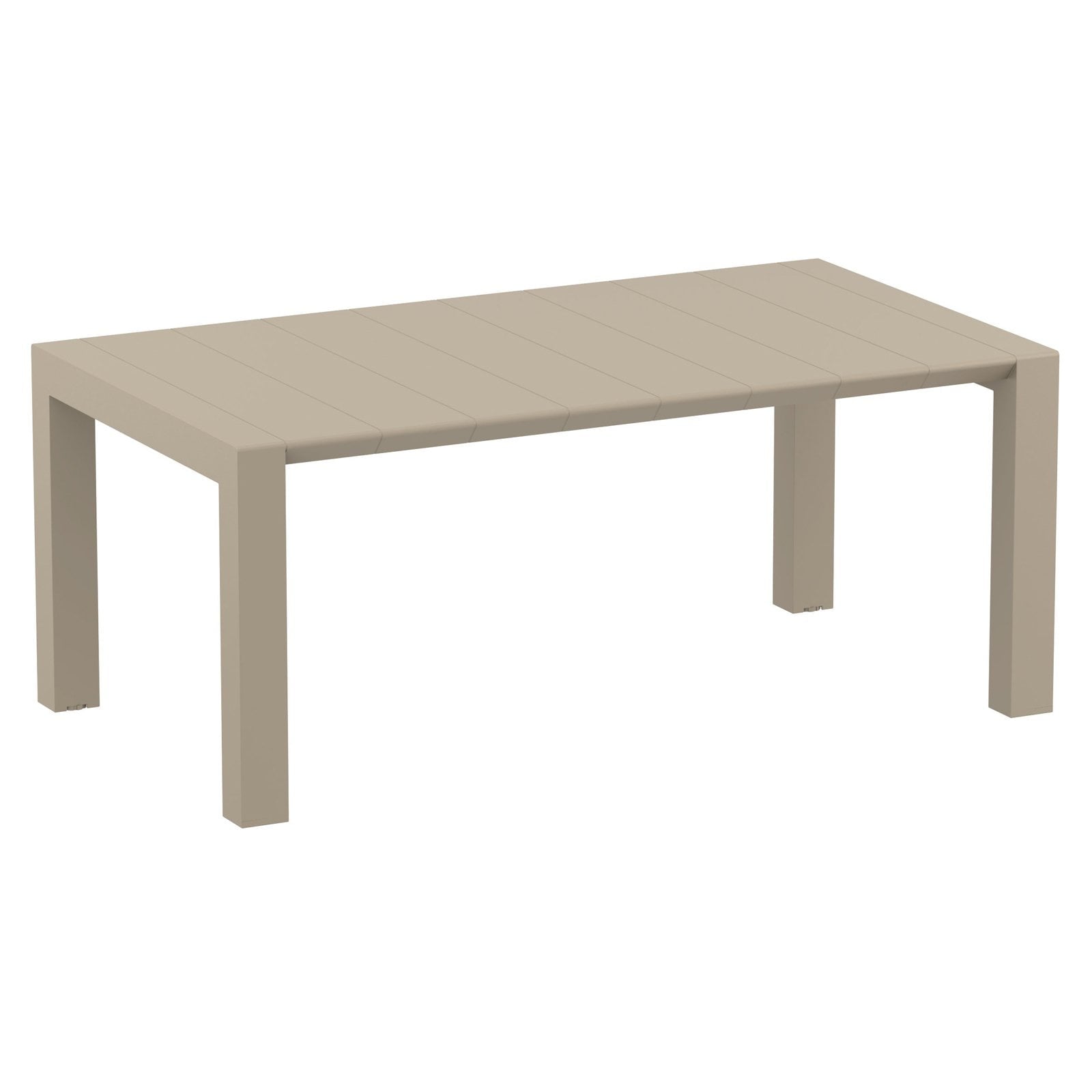 Compamia Vegas 70-86 in. Extendable Polypropylene Patio Dining Table