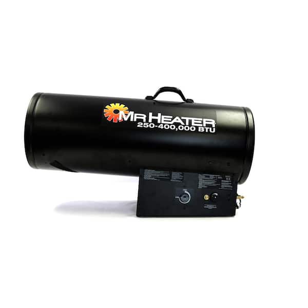 400,000 BTU Forced Air Propane Space Heater with 10 ft. Hose and Regulator