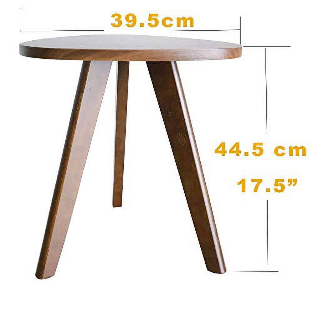 Purzest coffee table, peach wood small space triangle side table, bedroom living room balcony bedside table small table