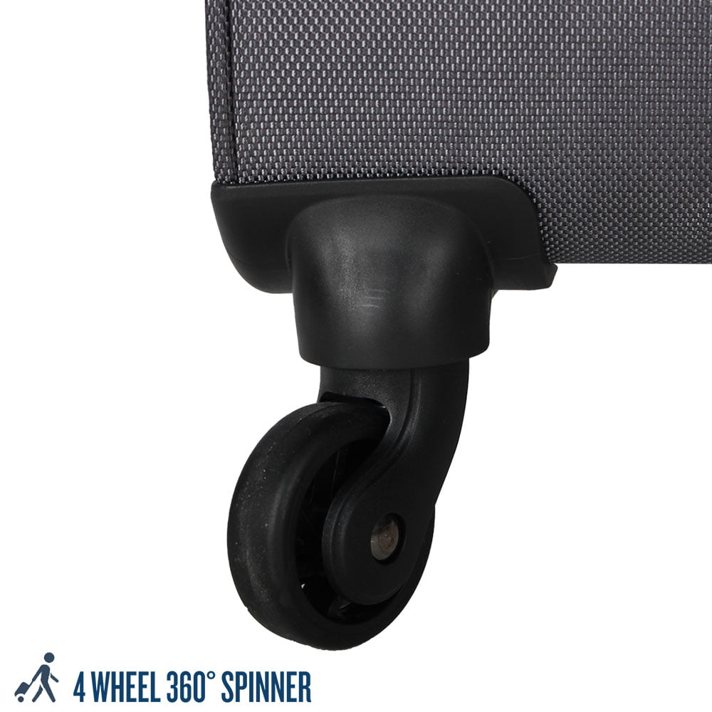 Protege, Arendale Soft Side 32” Jumbo Expandable Checked Luggage, Charcoal