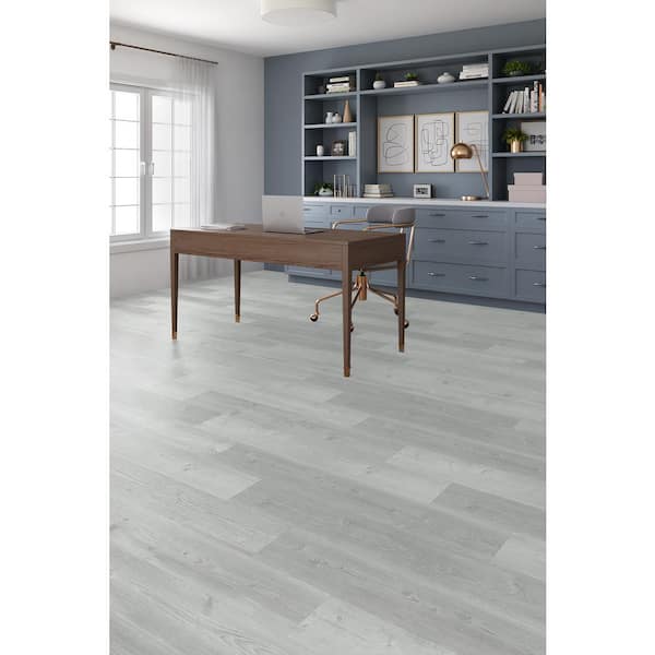 White Wash Mountain Larch 10 mm T x 8 in. W Waterproof Laminate Wood Flooring (18.6 sqft/case)