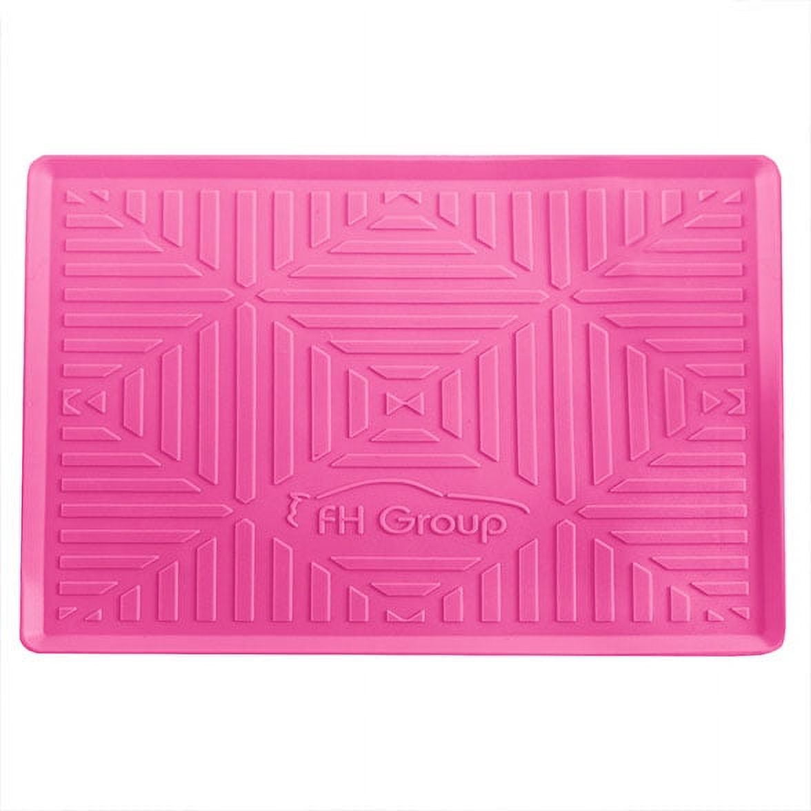 FH Group AFFH3001BABYPINK-FH3011 Silicone Dash Mat, Steering Wheel Cover with Air Freshener