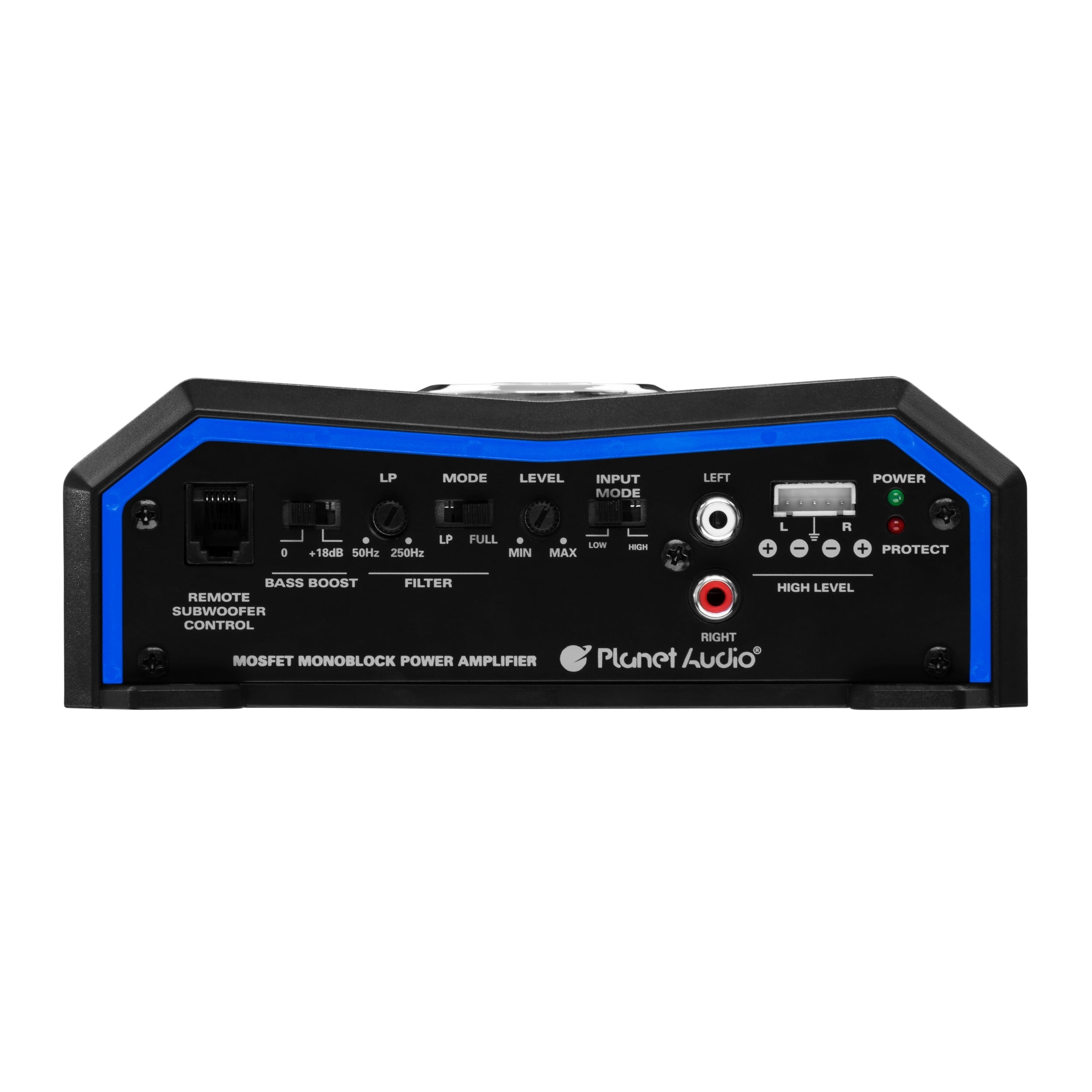 Planet Audio PL1500.1M Pulse Series Car Audio Amplifier - 1500 High Output, Monoblock, 2/8 Ohm, High/Low Level Inputs, Low Pass Crossover, Hook up to Stereo and Subwoofer