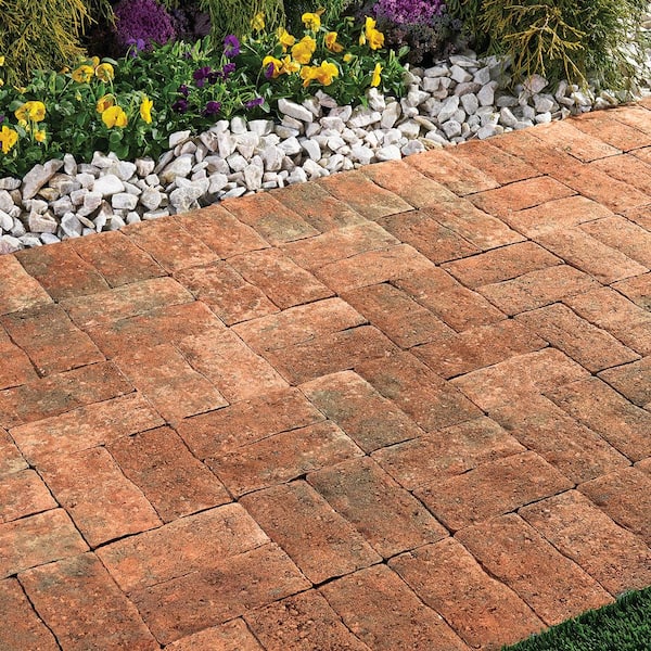 Clayton 7 in. L x 3.5 in. W x 1.77 in. H Antique Red Concrete Paver (840-Pieces/142.8 sq. ft./Pallet)