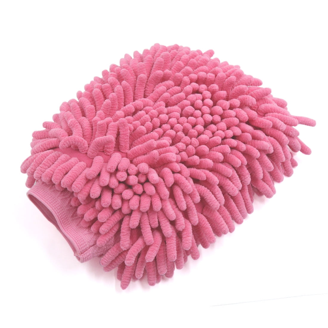 Buy 1 Get 1 Free l Car Cleaning Tool Fuchsia Microfiber Chenille Wash Mitt Window Washing Glove Duster 2 Pcs Total