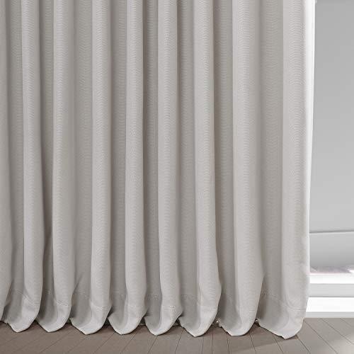 HPD Half Price Drapes BOCH-LN-DW-P Extra Wide Linen Room Darkening Curtain (1