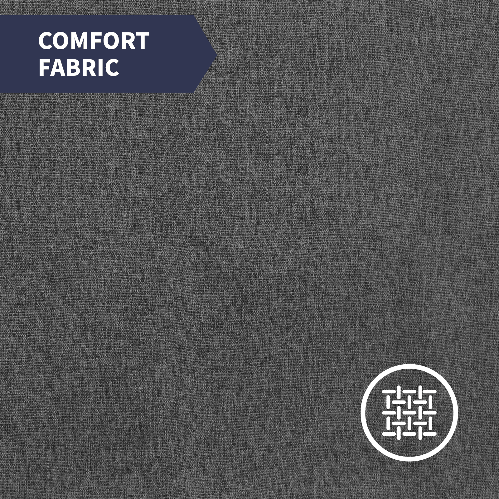 ZAFLY Modern Sleeper Sofa | Sectional Single Couch, DIY Combination for Living Room | Natural Fabric, Cotton and Linen | Wooden Frame, Durable and Sturdy- Dark Gray