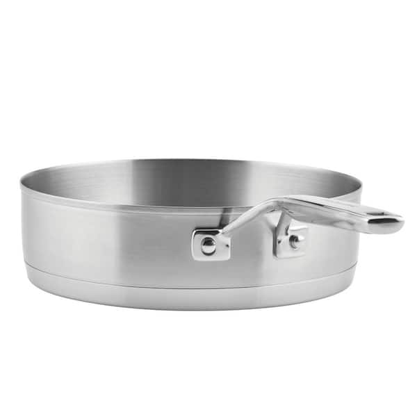 11-Piece 3-Ply Base Stainless Steel Cookware Set, Silver