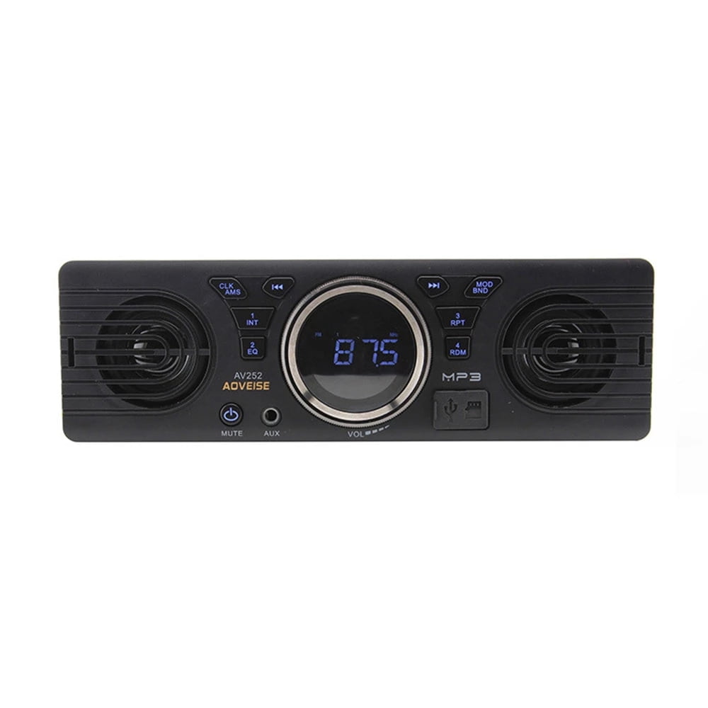 PolarLander Single one Din car Stereo Car Audio Auto radio FM USB SD AUX IN built-in 2 speakers Bluetooth Car Stereos Radios MP3 player