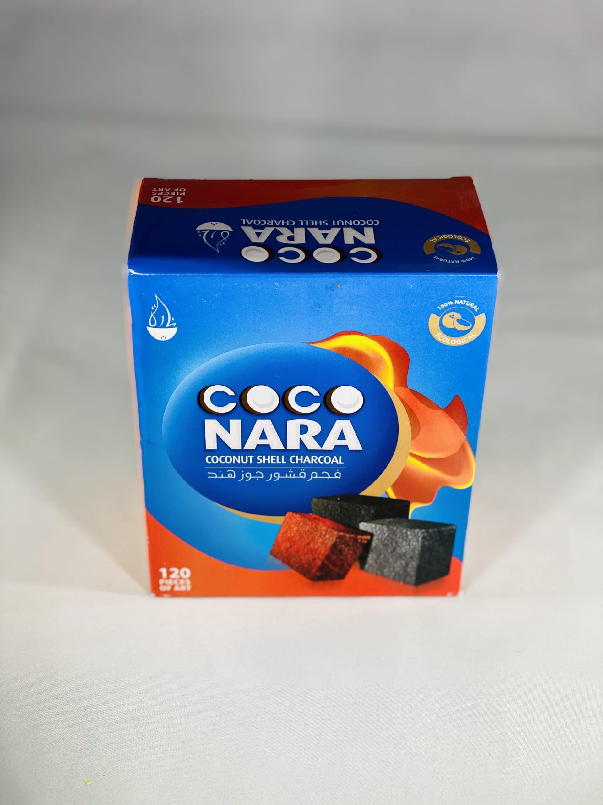 CocoNara Natural Charcoal (120 Flat Pieces)