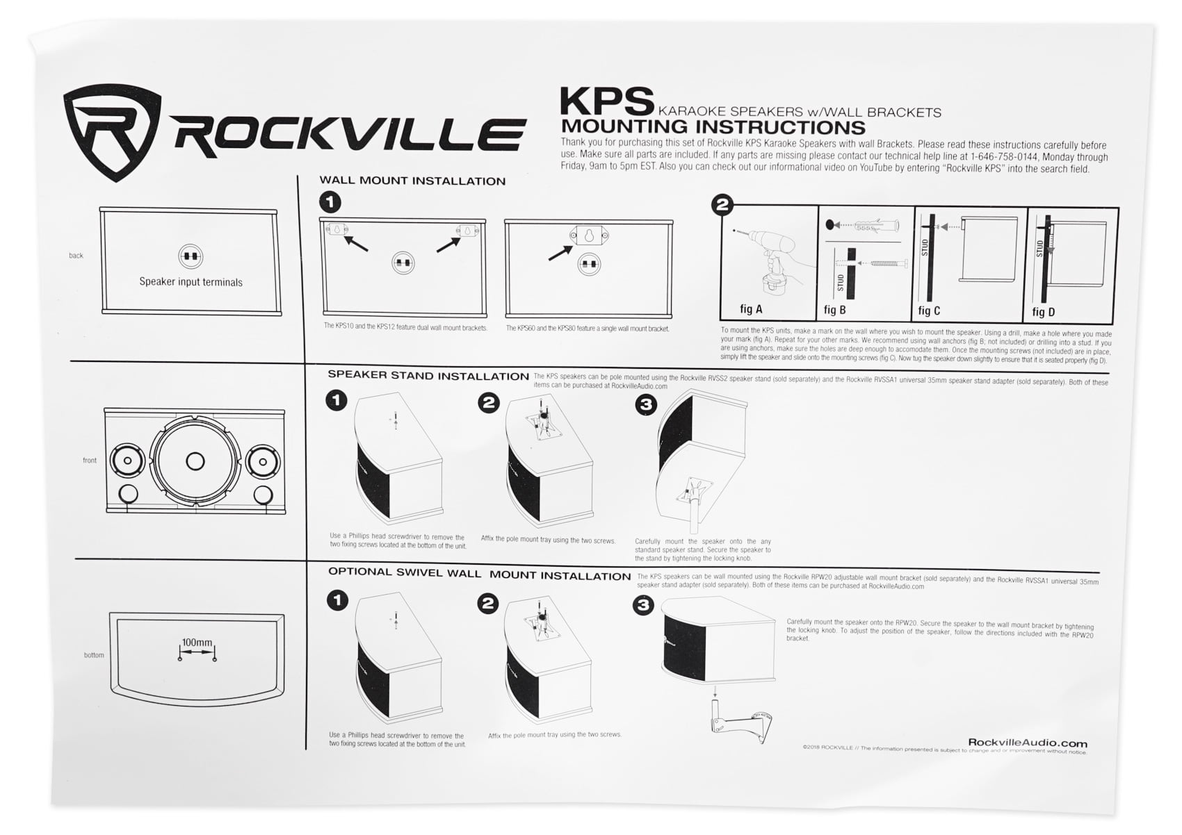 2) Rockville KPS80 8