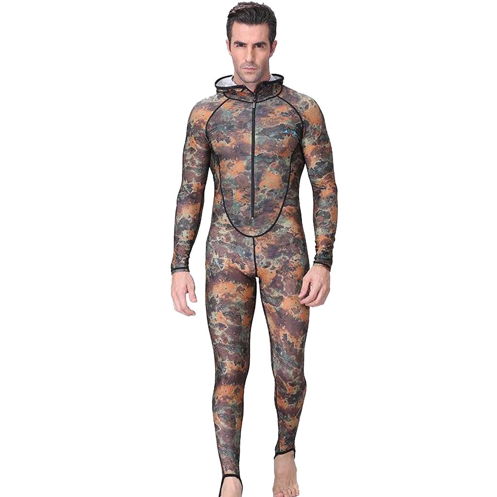 Huachen New Men uflage Wetsuit for Diving Spear Fishing Swimmin
