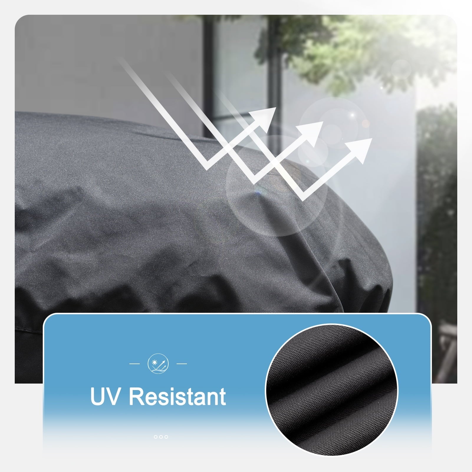 GASPRO Waterproof Grill Cover for Blackstone 17 inch & 22 inch Griddle, Fits for Royal Gourmet PD1301S, Heavy Duty 600D Fabric with PVC Coating, Durable & Windproof