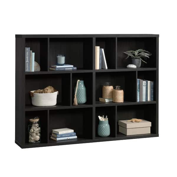 Select 44.134 in. Raven Oak 6-Shelf Horizontal Accent Bookcase