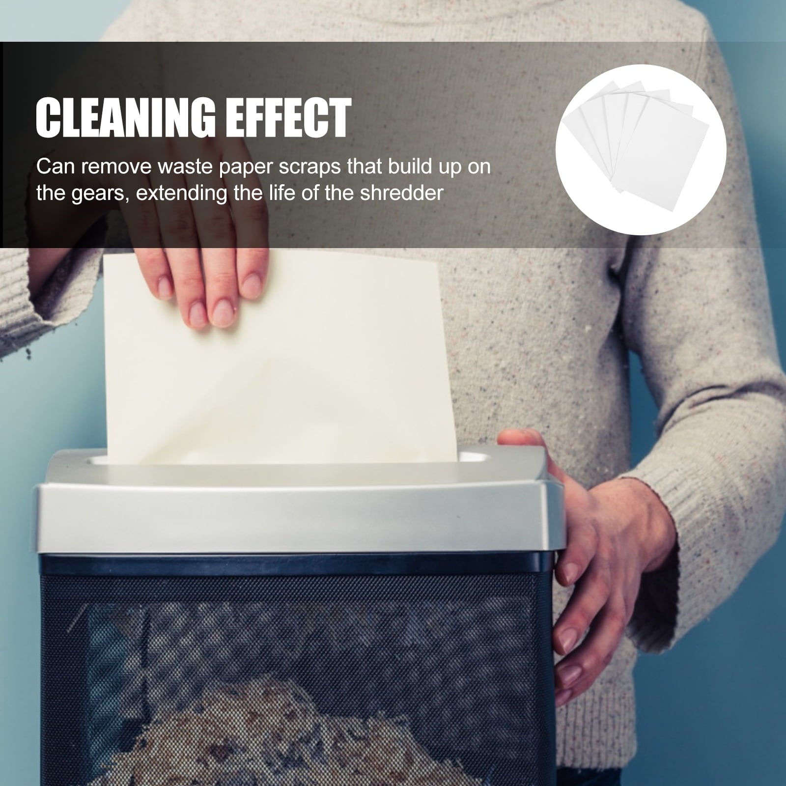 5Pcs Shredder Lubricating Sheets Shredder Oil Paper Shredder Oil Sheet Paper Lubricating Oil