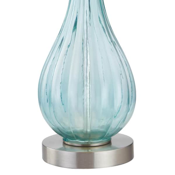 Denver 21 '' Blue Table Lamp Set With White Shade (Set of 2)