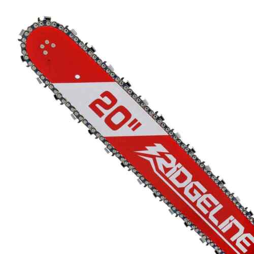 RIDGELINE Hand Chainsaw 20" 52-Cc Gas Rear Handle Automatic Chain Oiler w/ Case