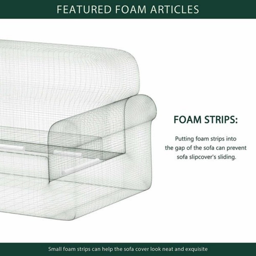 CHUN YI 1-Piece Jacquard Damask Stretch Sofa Cover Slipcover Couch Cover (Chair, Grayish Blue)