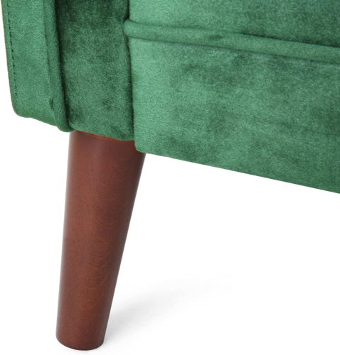 Holasek Love Seats, Emerald + Brown