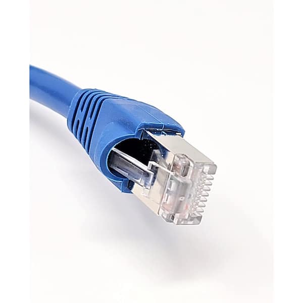 100 ft. CAT 6 A 10G Shielded STP Patch Cable, Blue