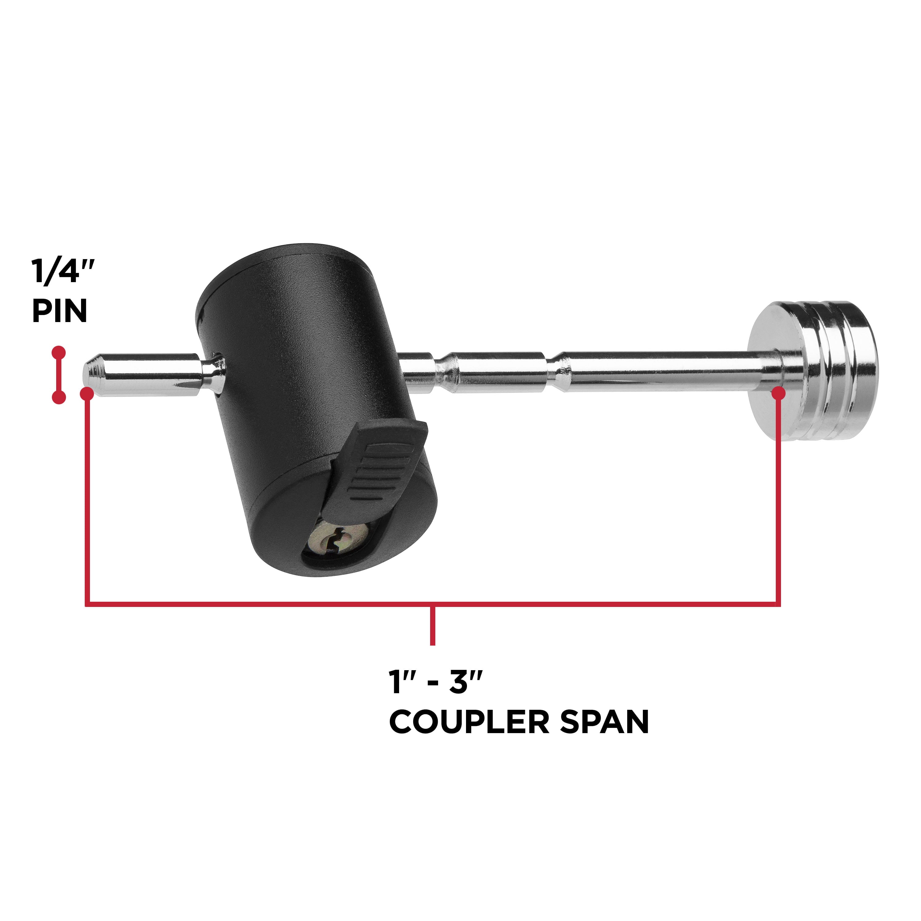 TowSmart Adjustable Coupler Locking Pin, Fits 1