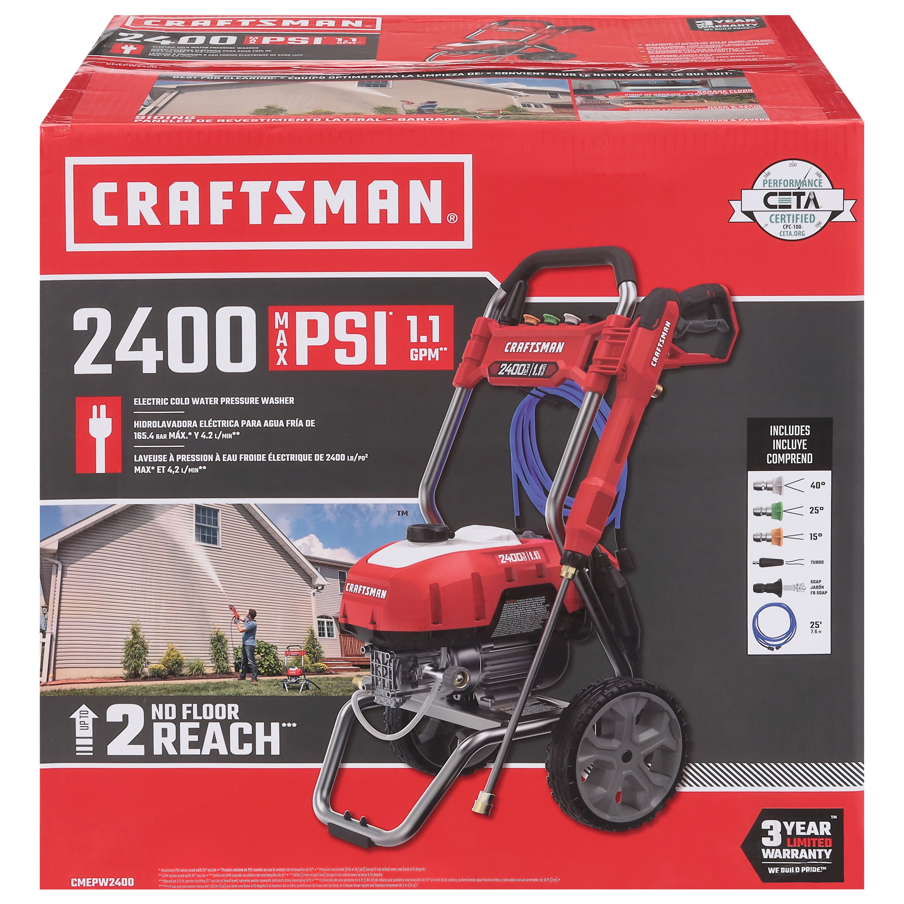 Craftsman Electric Cold Water Pressure Washer 1 ea