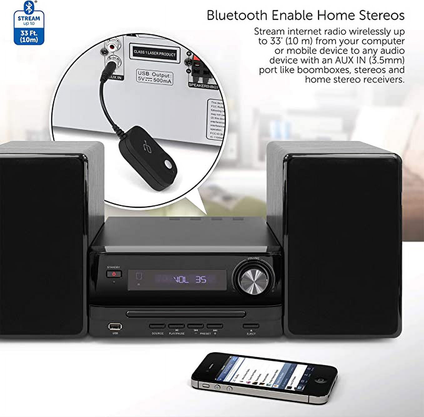 Aluratek iStream Universal Bluetooth Audio Receiver