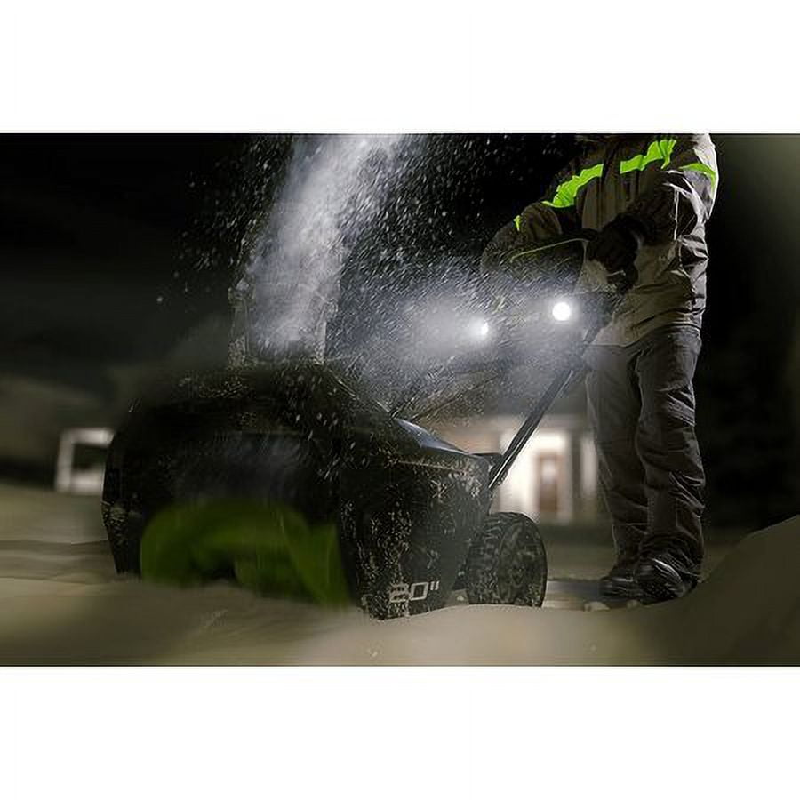 Greenworks 2600402 Pro 80V 20-Inch Cordless Snow Thrower, 2Ah Battery & Charger Included