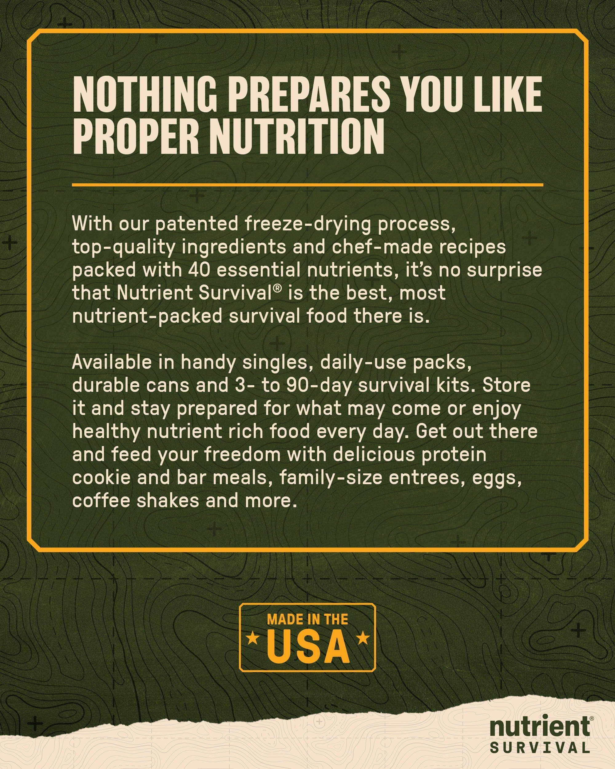 Nutrient Survival Vitamin Powdered Eggs Blend, Freeze Dried Prepper Supplies & Emergency Food Supply, 33 Essential Nutrients, Gluten Free, Shelf Stable Up to 25 Years, One Can, 70 Egg Equivalent