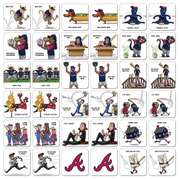 MLB Atlanta Braves Licensed Memory Match Game