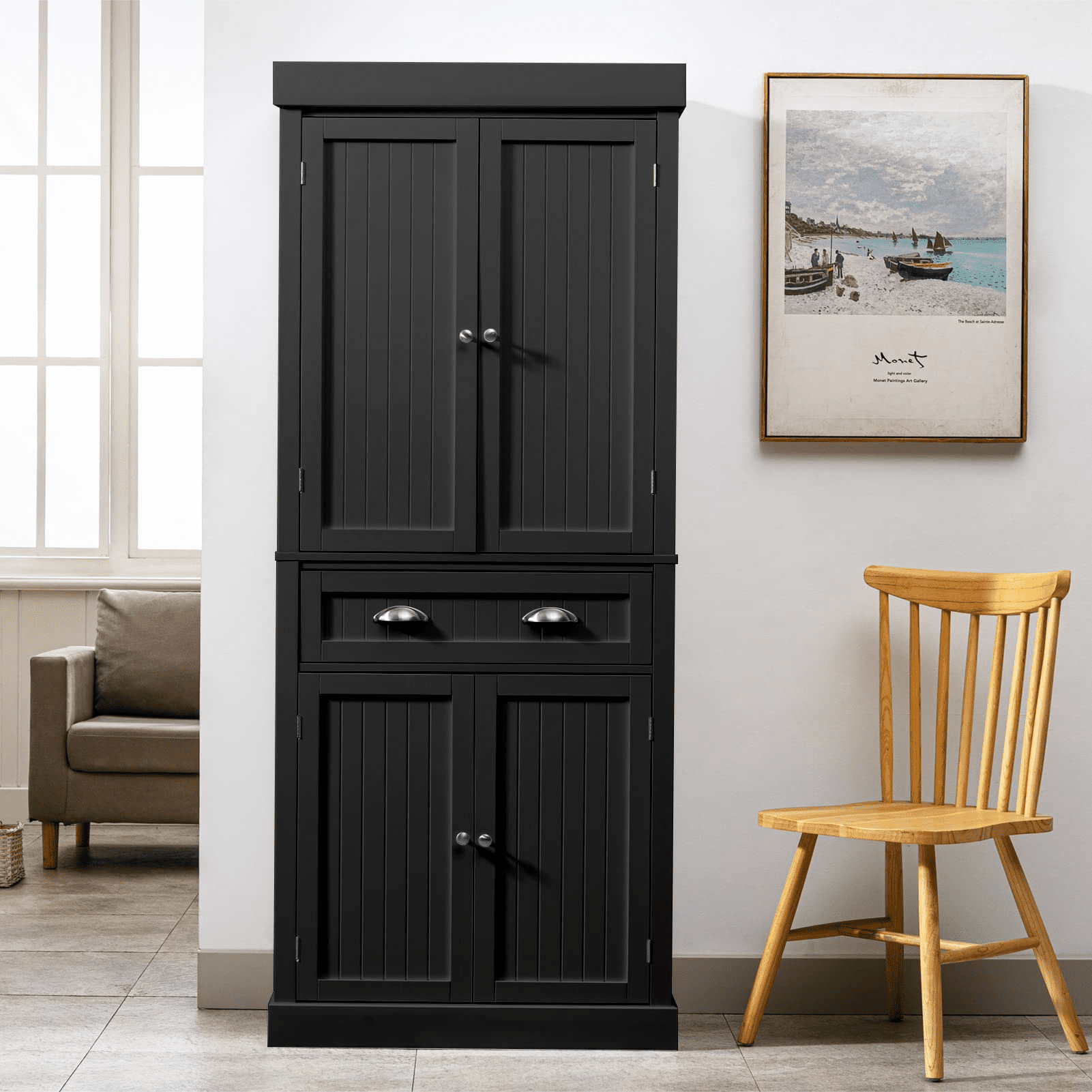 PWFE Kitchen Pantry Storage Cabinet, 72