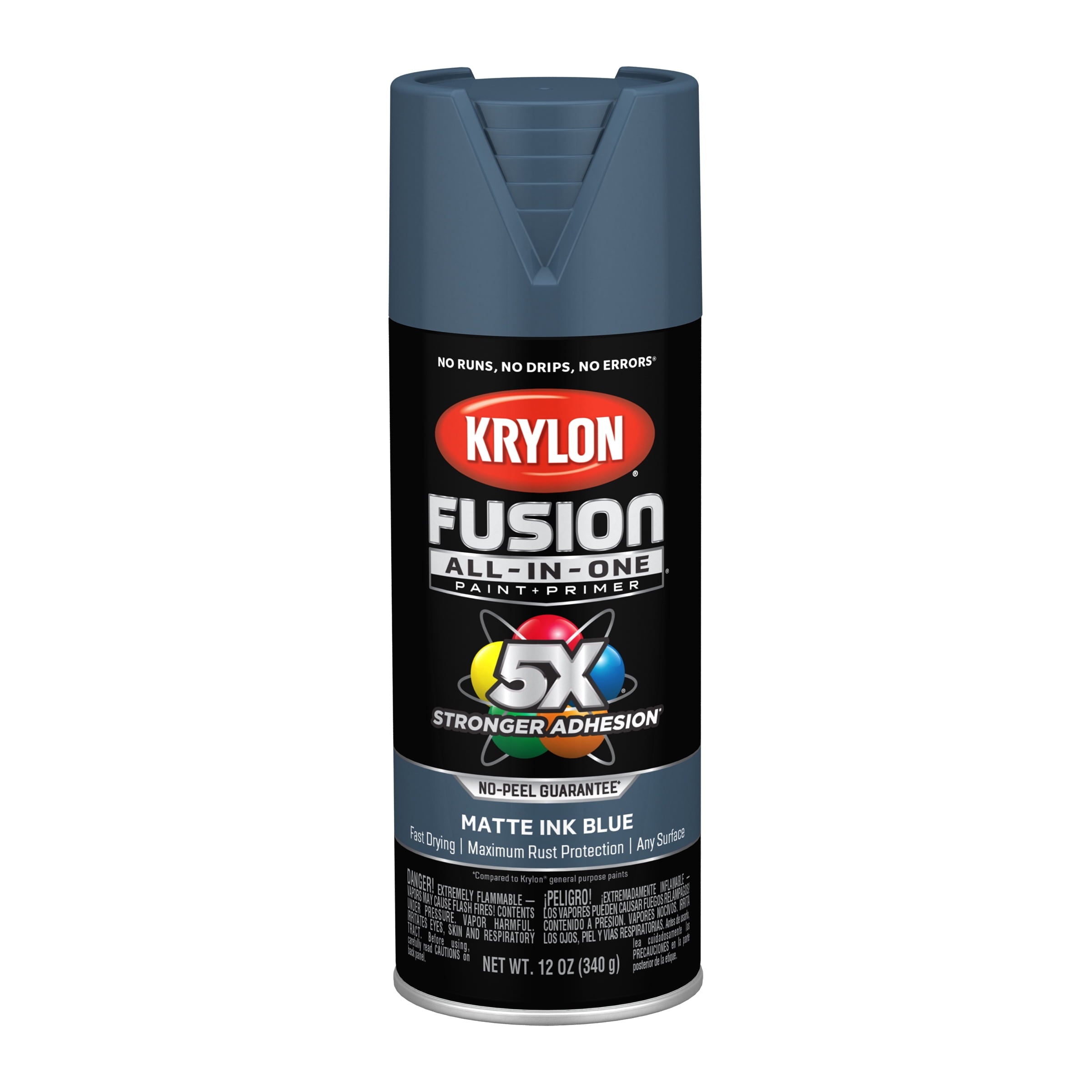 Krylon K02758007 Krylon Fusion All-In-One Ink Blue Matte 12 oz Spray Paint, Multi-Surface, (1 Piece, 1 Pack)