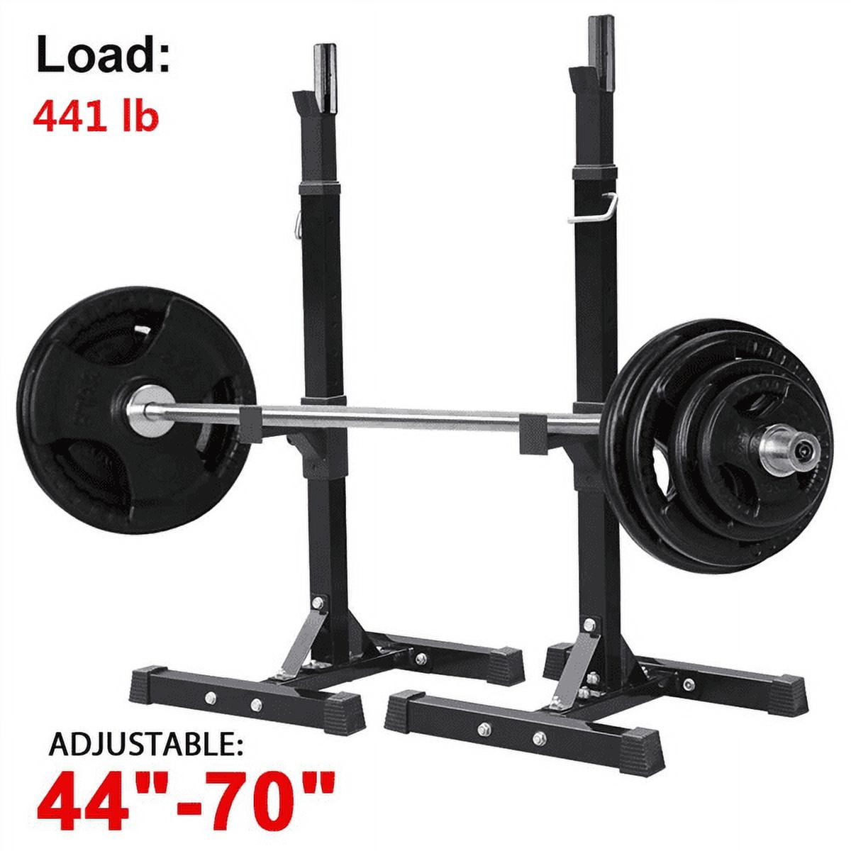 Easyfashion 2 Pieces Adjustable Adjustable Squat Rack Stand