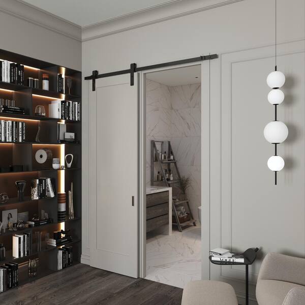 30 in. x 96 in. Single Panel Solid Core Composite Primed White Smooth Texture Interior Door Slab