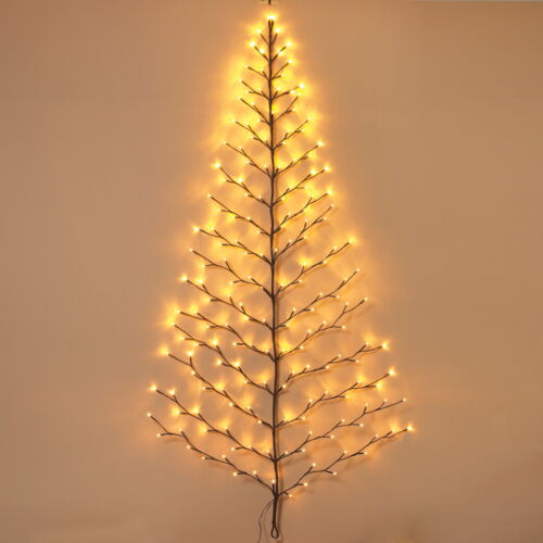 Tree-shaped Wall Hanging with LED Lights and Pliable Branches